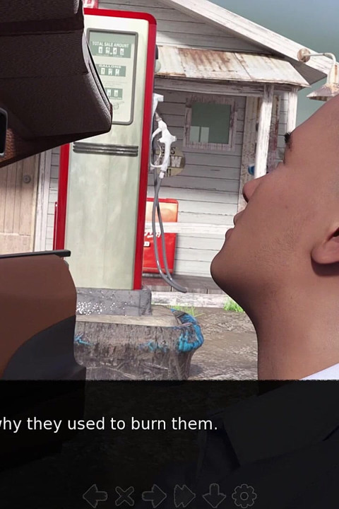 Adored by the Devil 2 - Mui Teases Charlie Topless at Gas Station