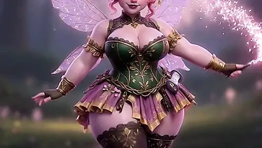 Peri pink thicc lagi asik twerking pantat bahenolnya pakai magic wand
