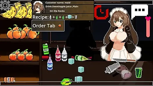 Seks hardcore dengan bartender seksi (Hazel si bartender)
