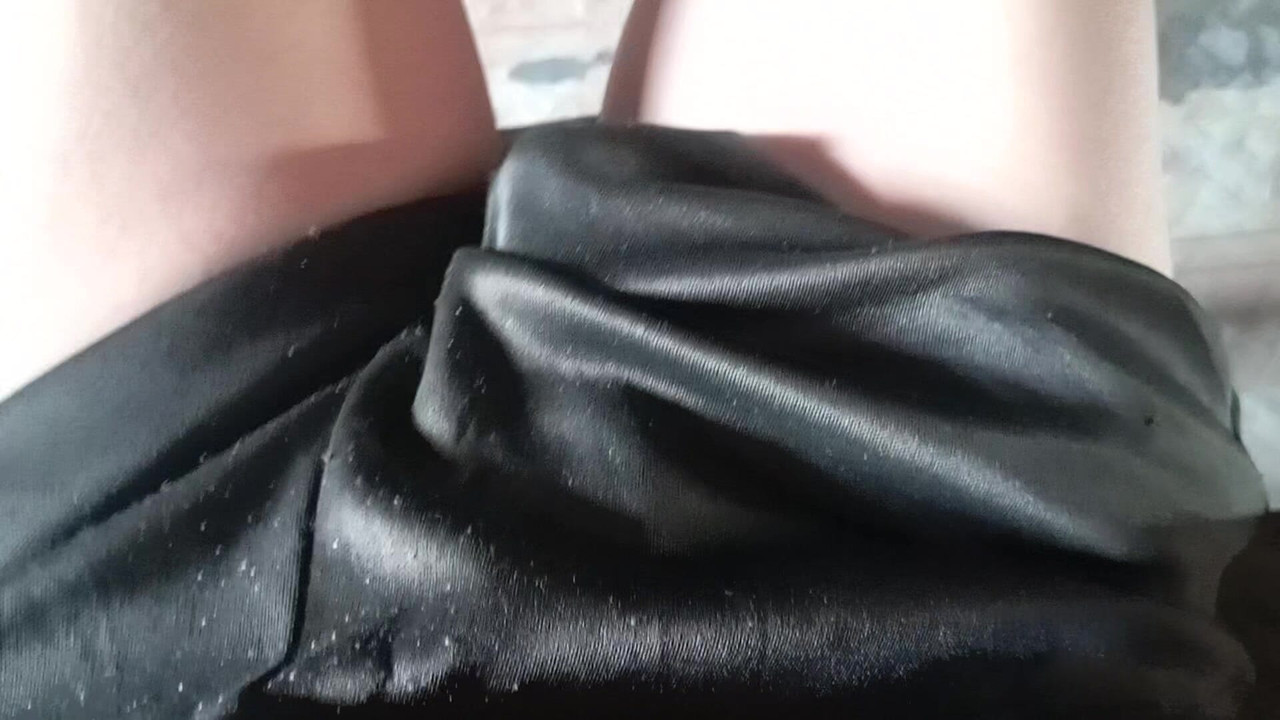 Husband waits for wife to take a shower