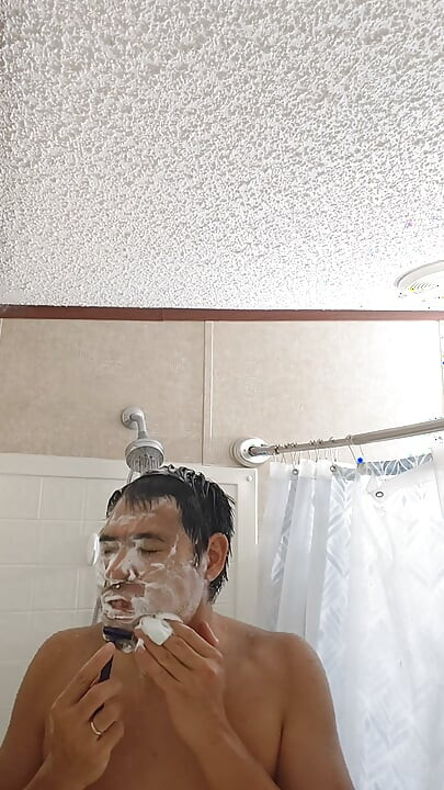 Cleaning Up in the Tub Bathing Solo and Rinsing Off