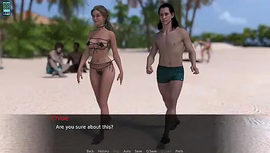 Paradise City: Sexy Dressed Hot Wife Walks on the Beach with Her Cuck Hubby Things Got Spicy - Episode 10
