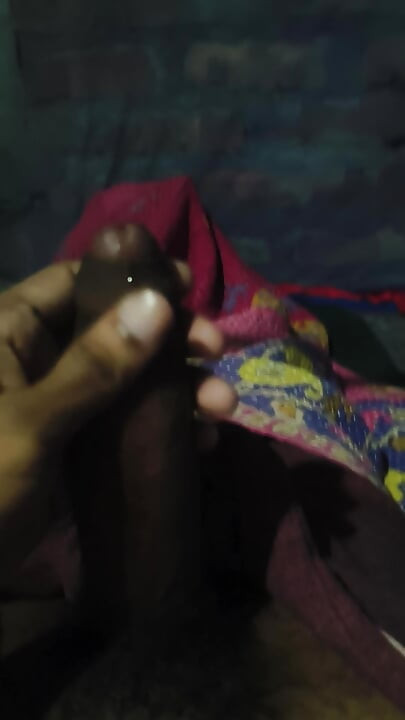 A little play with penis at night