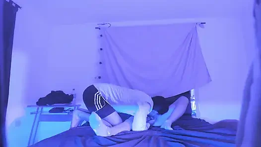 Stepdaughter DIDNT LOCK THE DOOR