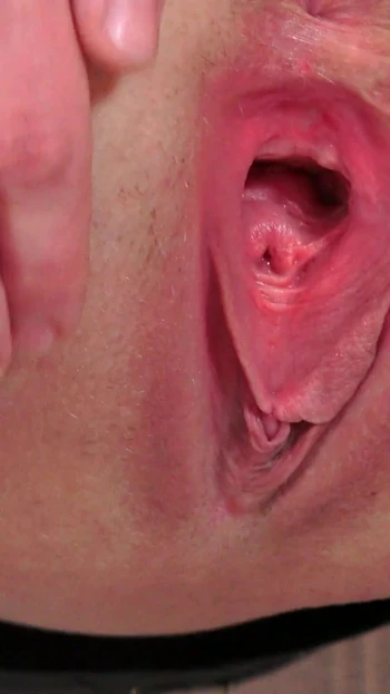 Emotional moment from "Shy granny's aroused pussy gaped by young boy"