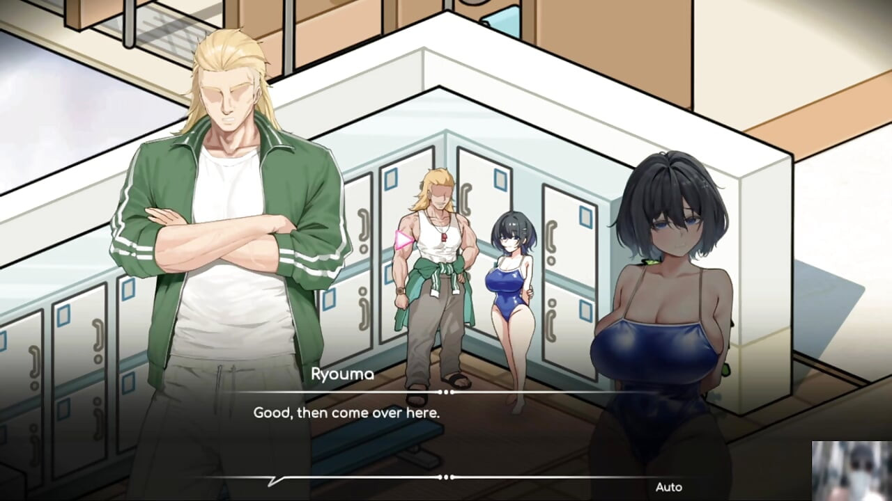 EP-4"LIFEGUARD HOLIC GAMEPLAY!NTR! HENTAI GAME! BF caught me and her gf fucking in his house.