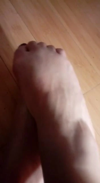 friend plays with her feet