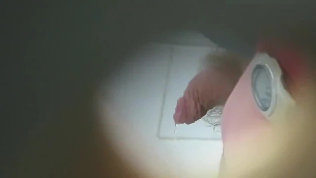 Superb little fully-foreskinned uncut at the urinal