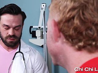 Доктор James James Fox соблазняет волосатую пациентку-блондинку Bennett Anthon