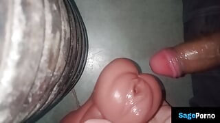 Desi Indian Cock Quenched Thirst From Silicone Pussy Part-4