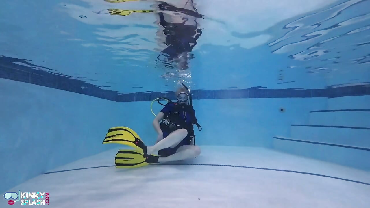 Bound Beneath the Surface - Scuba Tease & Rope Play in Vintage Wetsuit