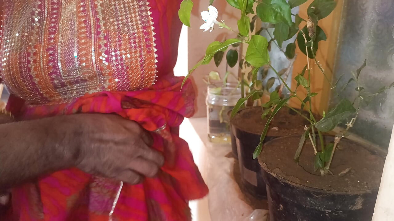 Hot housewife outside home