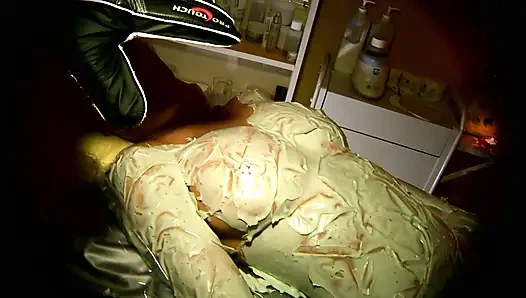 Blonde Bombshell Teases with Cock in Luxury Car