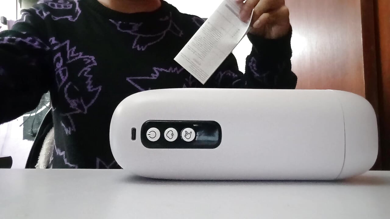 Straight guy unboxes sex toy and ends up cumming three times with it