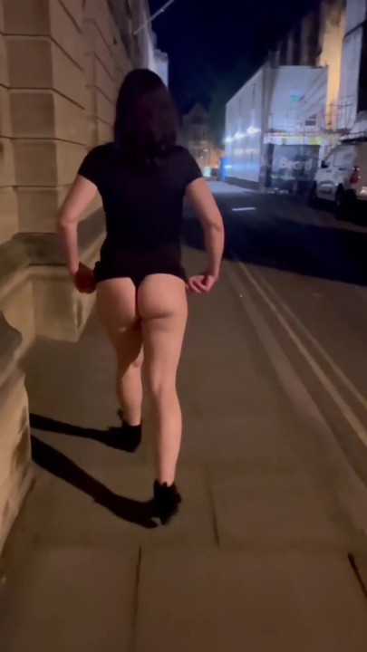 Public flashing street walking | Clip 1