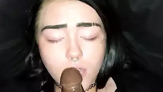 Fucking her throat till i cum