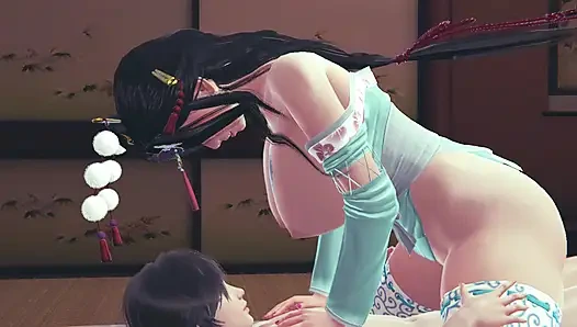 JAPANISCHE STIEFMUTTER KÖNIGIN HAT SEX MIT IHREM STIEFSOHN, WENN SIE ALLEIN SIND