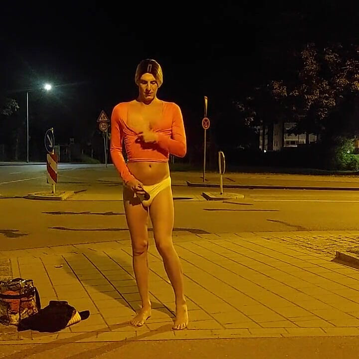 In Underwear on the Streets Night