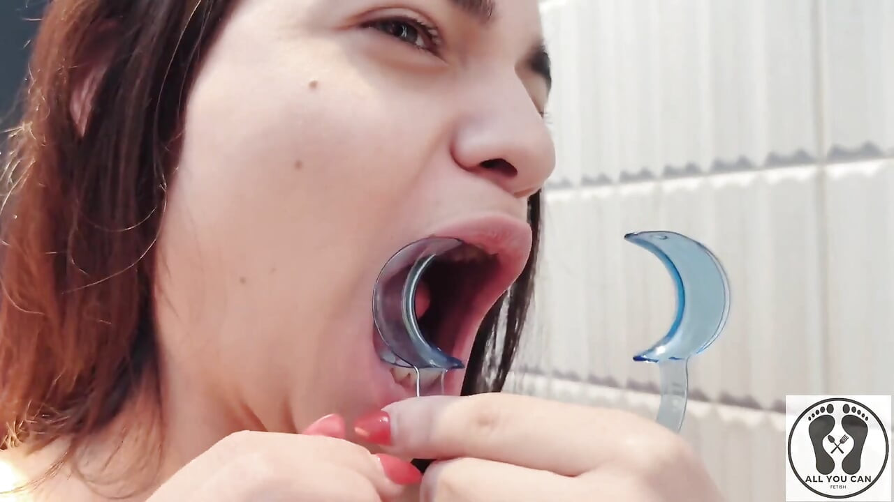 4k Zahn-hygienist routine mundfetisch nahaufnahmen nackt