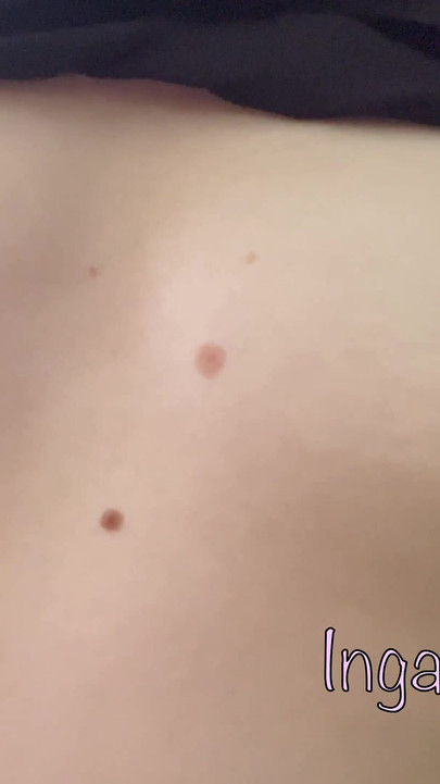 Lady Plays with Her Tits in the Forest