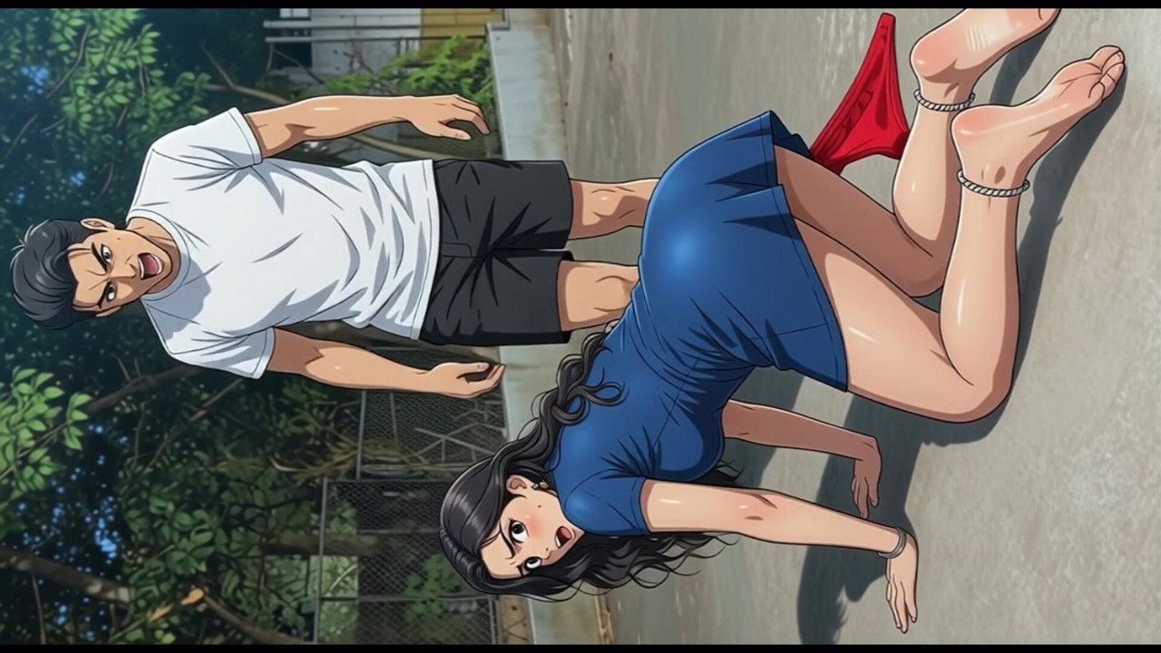 Kız arkadaş açık havada domaltarak sokakta sikişiyor ai anime videosu