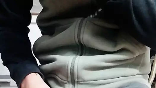 1 dakika içinde çift cumshot