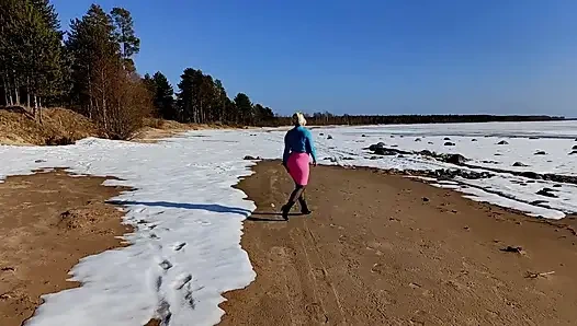 Sexy outfit for spring walk