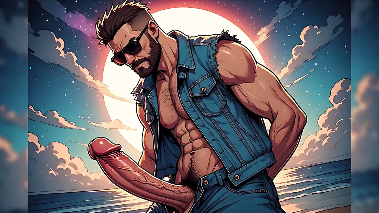 Cocks Out at Beach (ai)