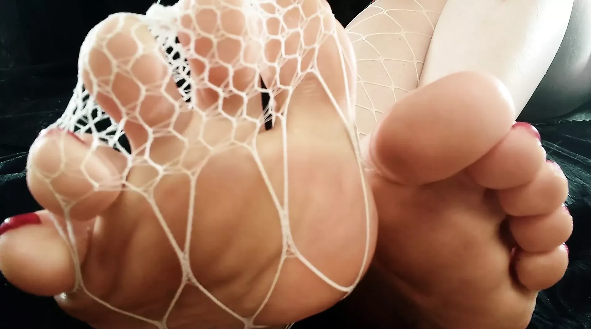 Gros plan, vidéo de fétichisme des pieds