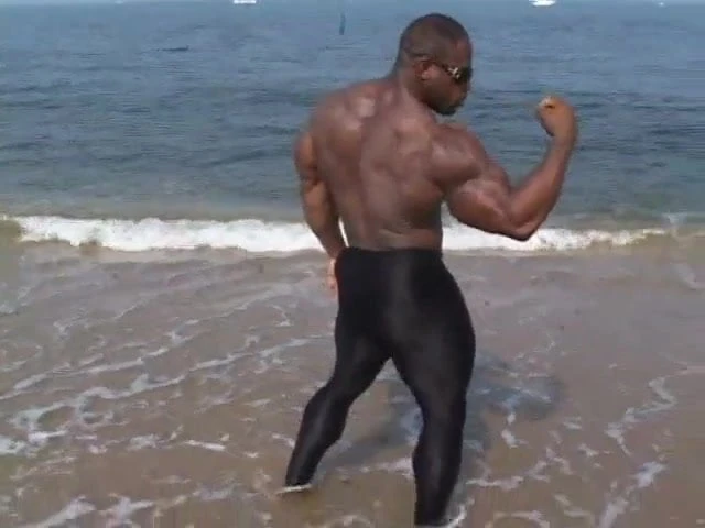 Rodney St Cloud in beach posing