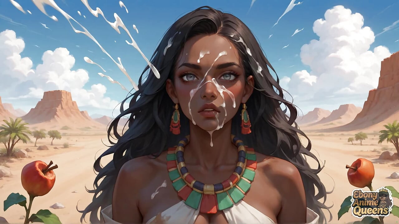 Experimenta un poderoso golpe oral del desierto con reinas negras desnudas en xxx oscuro excepcional.