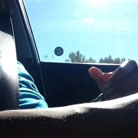 BBC Jerking Off while Driving