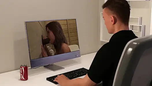 Blok Timur: pertunjukan webcam pasangan berakhir dengan kecemburuan dan mulut penuh dengan air mani - episode 39