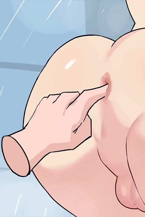 Hazelnut Latte: Blonde Shemale Ass Fingering Spanking Doggy Sex and Creampie in the Shower - Episode 12