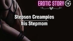 (Stepmom and Stepson Story) A Big Creampie for Stepmom