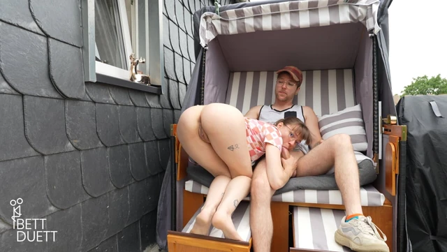 First time banging in a beach chair