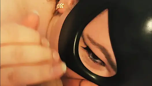 German bbw xmaskedmomwifex blows and gets fucked