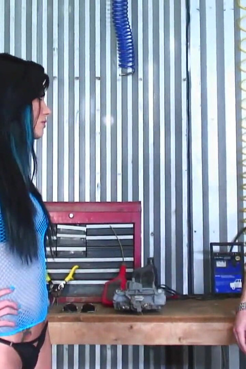 Super hot black haired babe gets pussy licked and banged by Xander