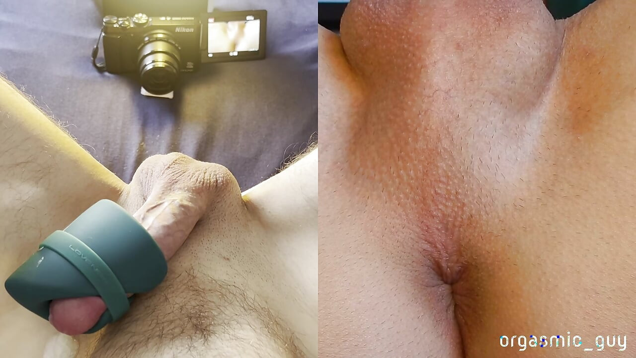 My favorite Toy gives me an intense Orgasm - Split View with Orgasmic Contractions