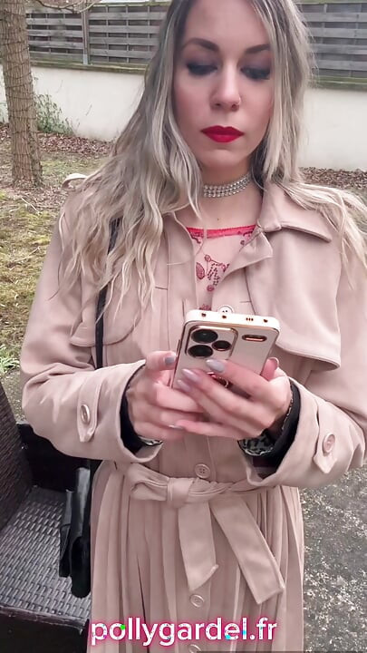 Ssę cię na zewnątrz, dopóki nie wypluj swoją spermę, Polly Gardel pali, aktorka porno zjada twojego kutasa!