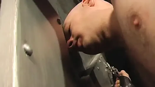 Sexy dominatrix slaps guy's ass and ties his cock and balls