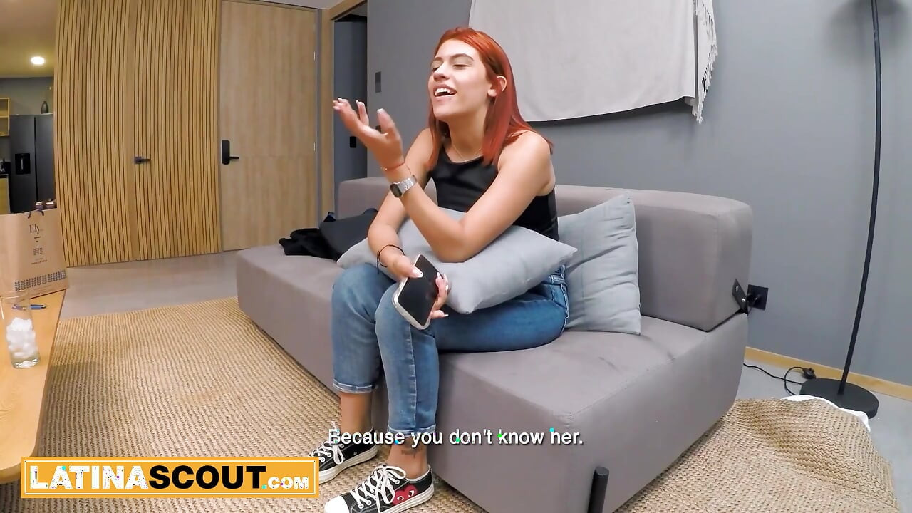 This BIG BOOTY LATINA TEEN said he was waiting for her... So I made her CUM in time
