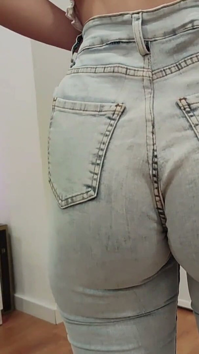 ASS DROPS CLENCH AND HOLD ASS JEANS FETISH CHANGE CLOTHES PART.1 | Clip 1