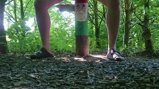 Masturbating in the woods 2