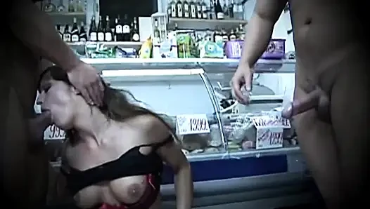 Double Penetration of Two Big Cocks for Two Young Amateur Girls