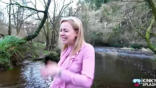 Secretary's White Tights Drenched in Waders Gone Wrong