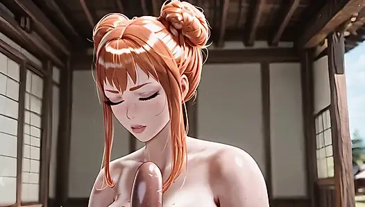 Filthy Ginger Hair Babe with Perfect Big Tits Gets Her Massive Tits Fucked and Covered in Cum