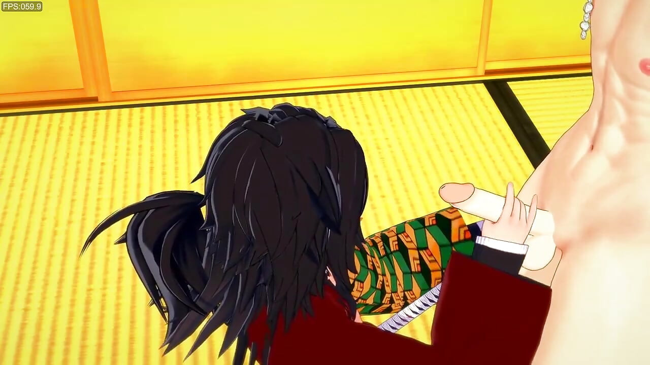 Kimetsu No Yaiba Yaoi - Tomioka Handjob và Barebak với Uzui