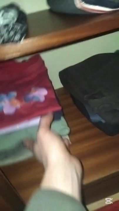 I jerk off and cumshot on my stepmom's and stepsister's panties and bras compilation | Clip 1
