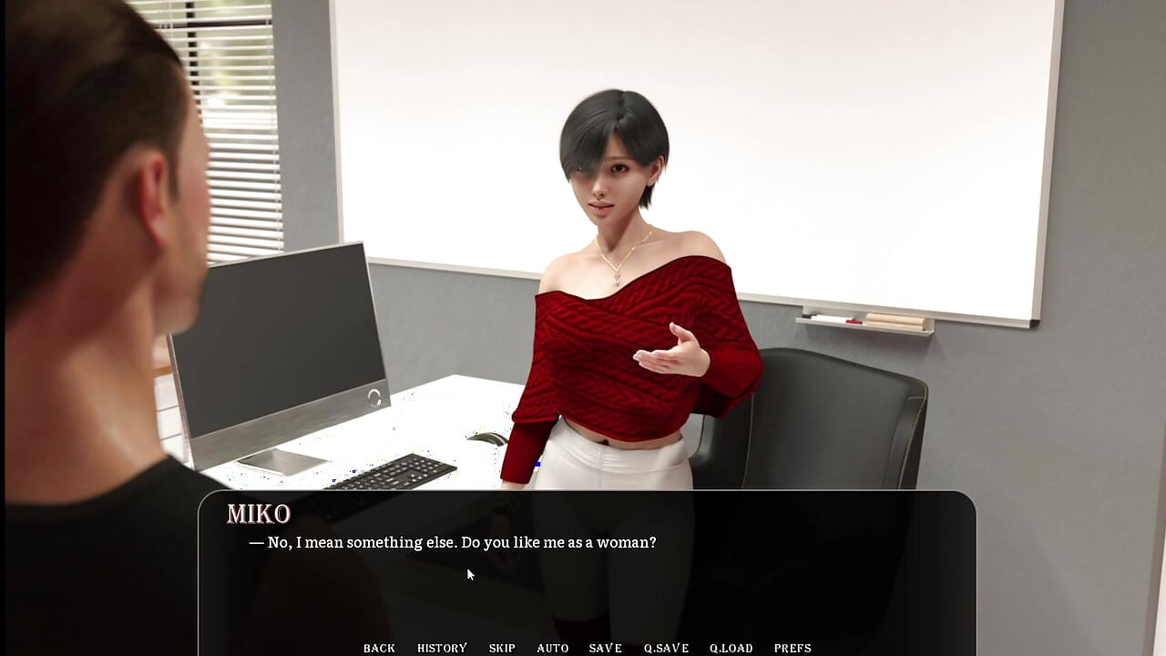 Viaje a Japón parte 1. Vengo a Japón y me follo a mis tetas japonesas calientes Miku en su mesa de trabajo